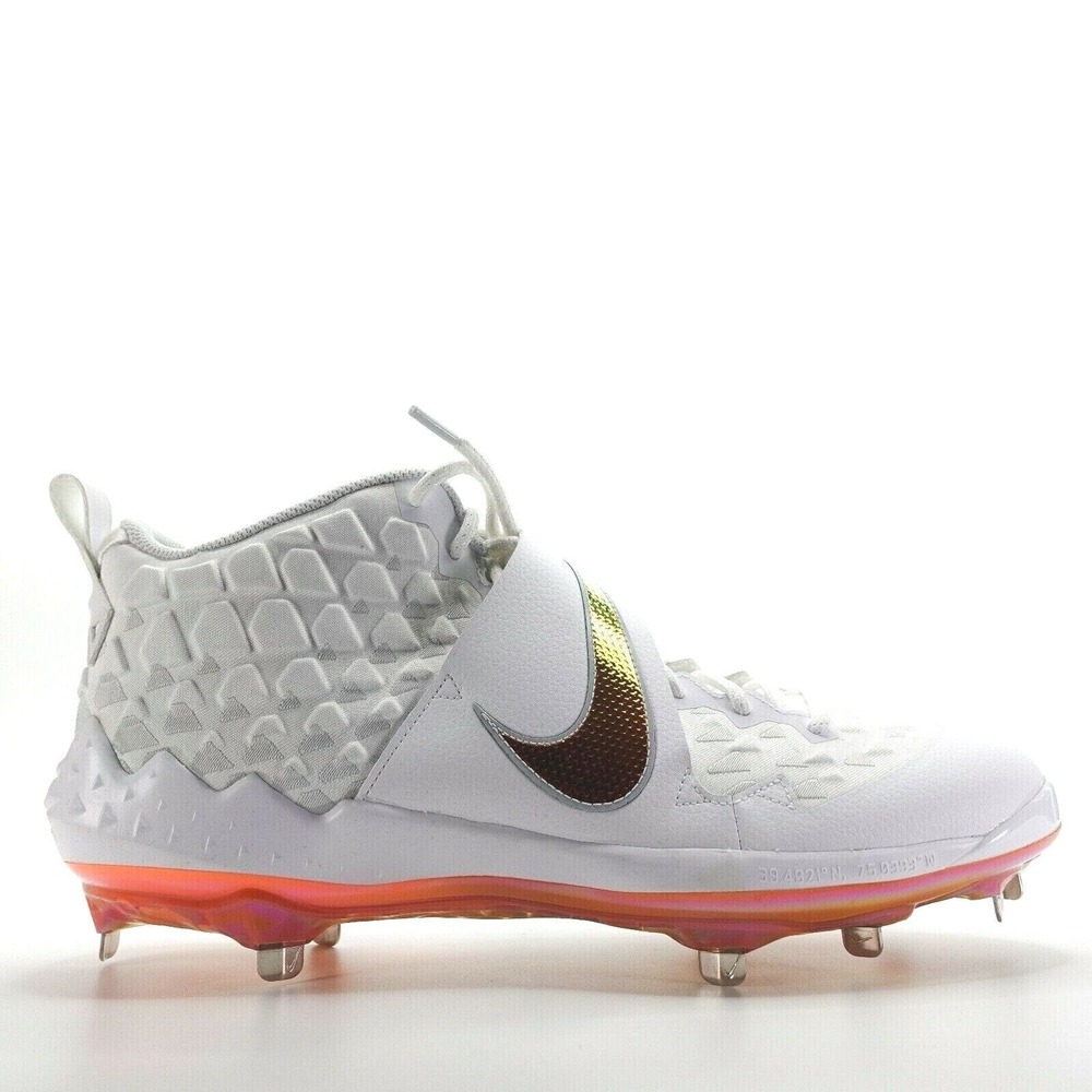 Nike Force Zoom Trout 6 Mens Baseball Cleats Size 15 Metal AT3464-105 Orange